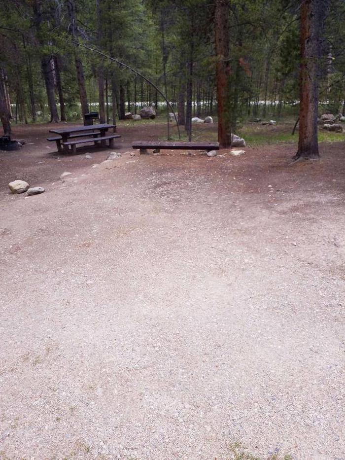 Silver Dollar Campground, site 1 parking