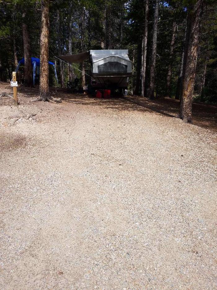 Silver Dollar Campground, site 3 parking