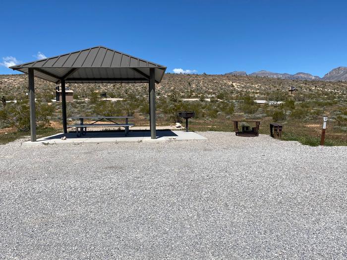 Red Rock Canyon Campground Standard Site 15nice large Recreational vehicle site or large tent pad site that holds two vehicles permitted also has a fire pit with a sitting area