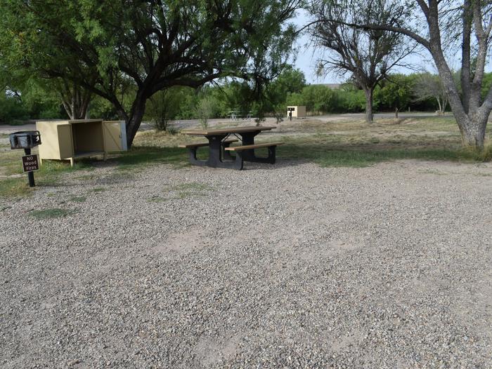 Site sits in the shade of the CottonwoodsSite 75