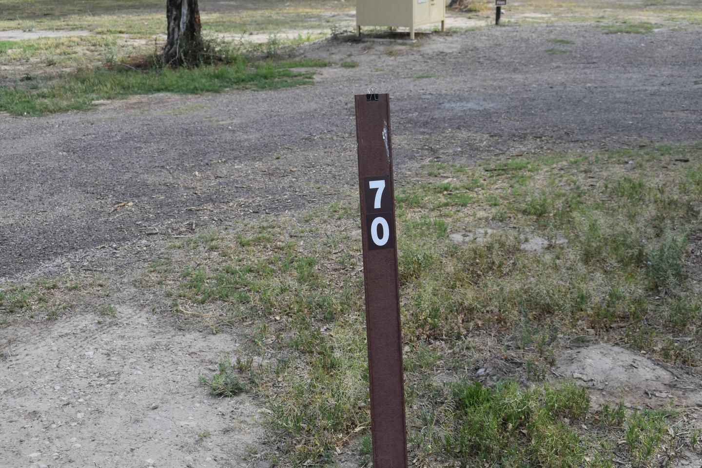 Brown site markerSite marker Site 70