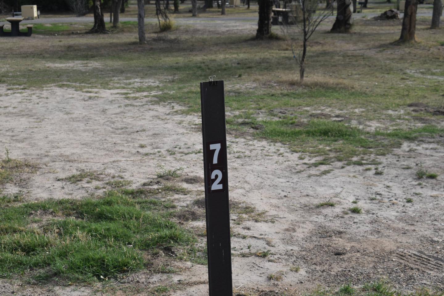 Brown site markerSite marker Site 72