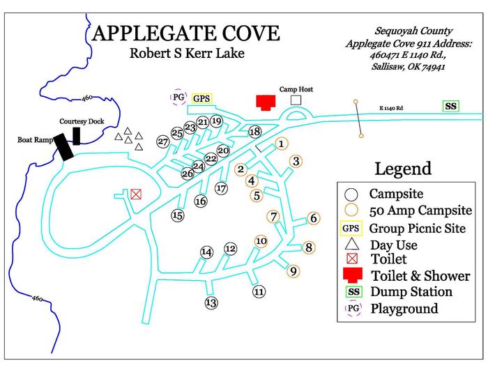 Applegate MapPark Map