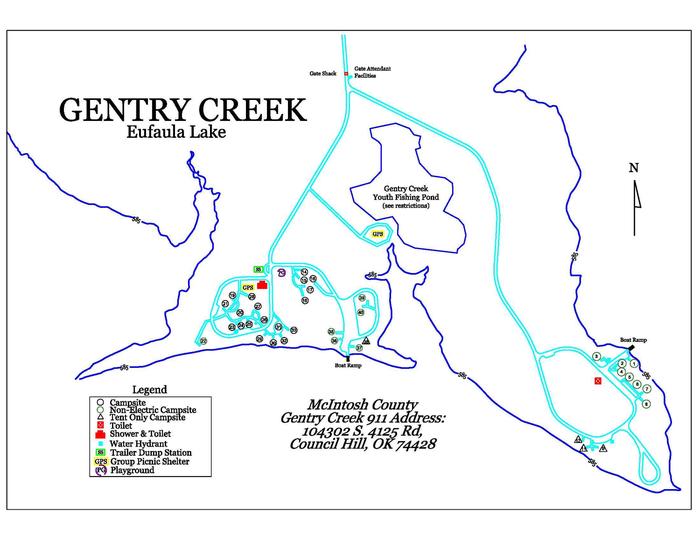 Gentry Creek MapPark Map