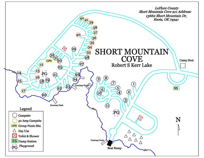 Short Mountain MapPark Map