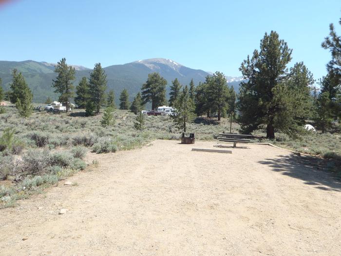 Whitestar Campground,  site 1 parking and fire ring