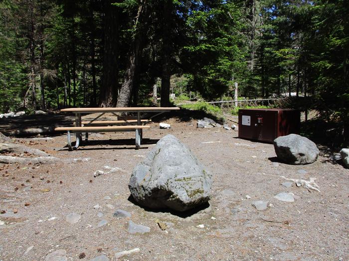 Accessible Picnic Table, Fire ring, and Bear boxPicnic Table, Fire ring, and Bear box