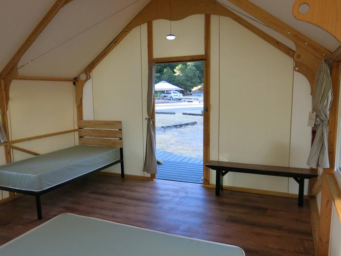 Pinnacles Canvas Tent Cabins InteriorPinnacles Tent Cabins Interior