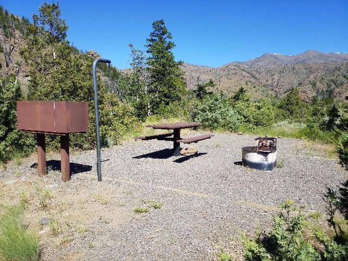 Rex Hale Campsite 16 - Picnic Area, Picnic table, fire ring, bear box, gravel parking areaRex Hale Campsite 16 - Picnic Area