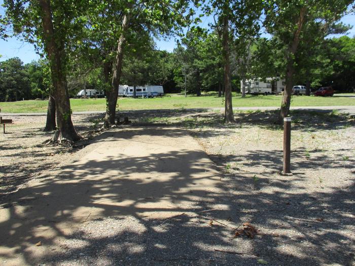 Taylor Ferry South - Site 2Site 2 offers a metal picnic table, pedestal grill and fire ring.