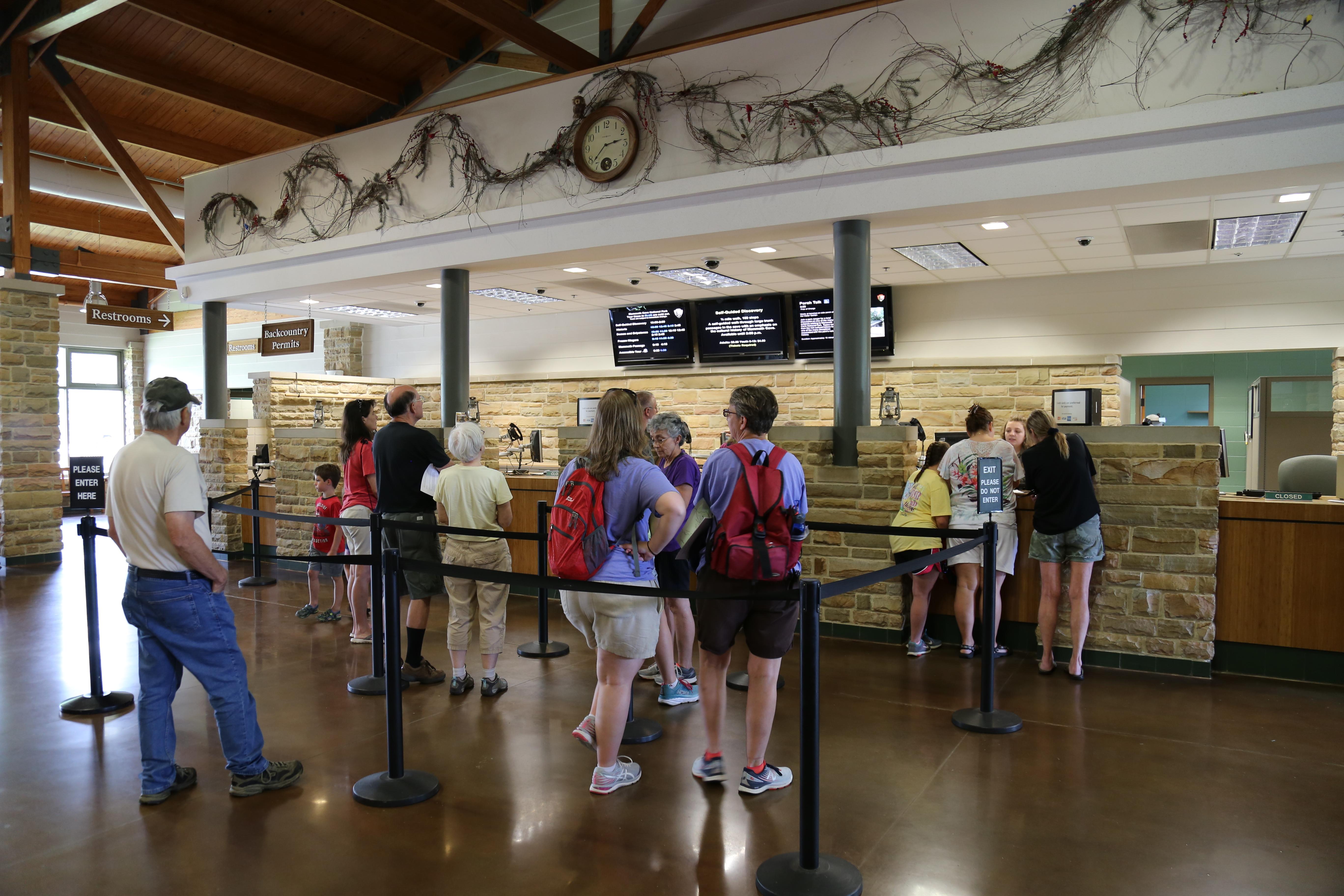 Cave Tour Ticket Sales Area