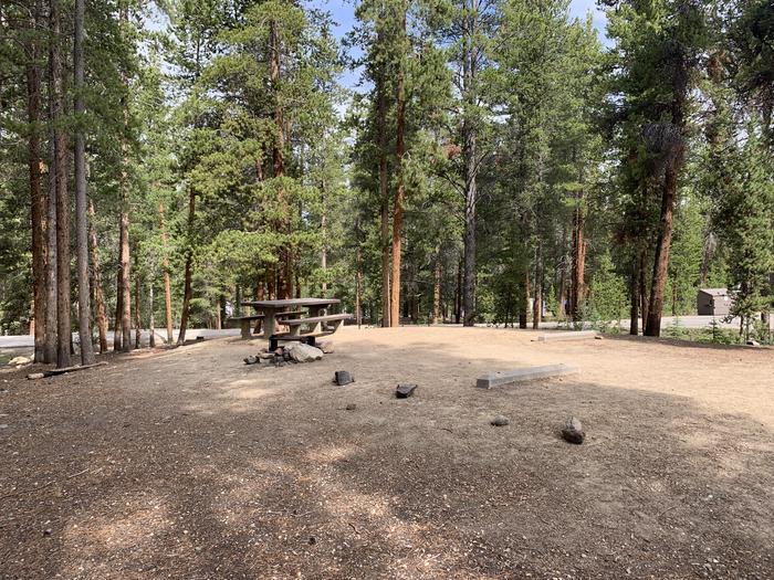 Molly Brown Campground, site 25 picnic table and fire ring 5