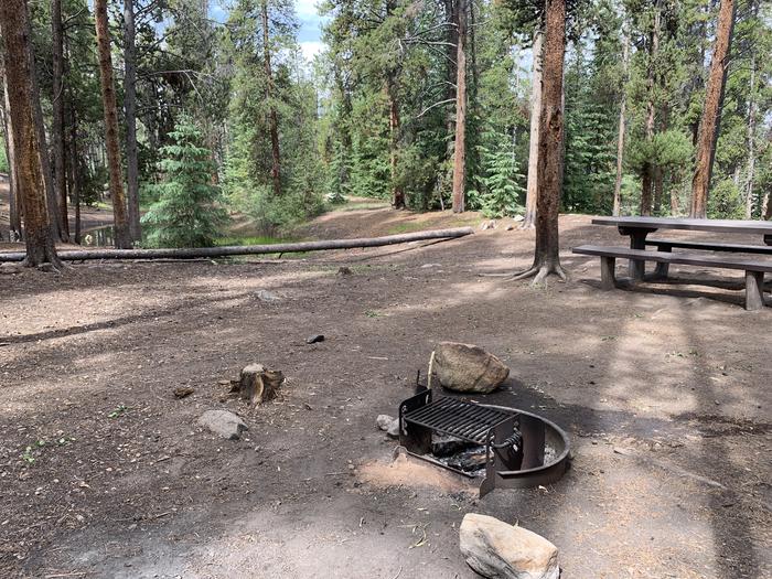 Molly Brown Campground, site 32 picnic tables and fire ring 4