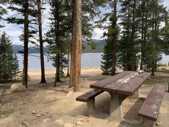 Molly Brown Campground, site 4 picnic table