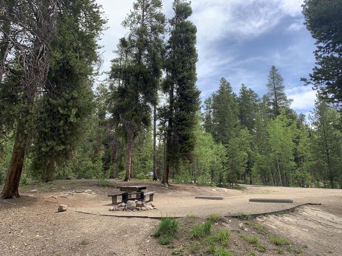 Molly Brown Campground, site 36 picnic table and fire ring 2