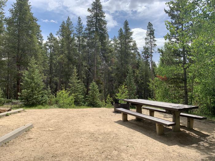 Molly Brown Campground, site 38 picnic table
