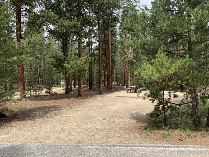 Molly Brown Campground, site 27 parking