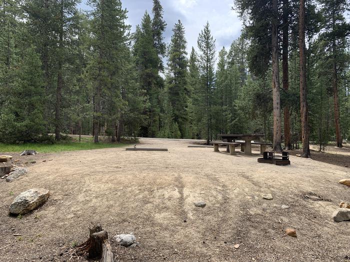 Molly Brown Campground, site 27 picnic table and fire ring 5