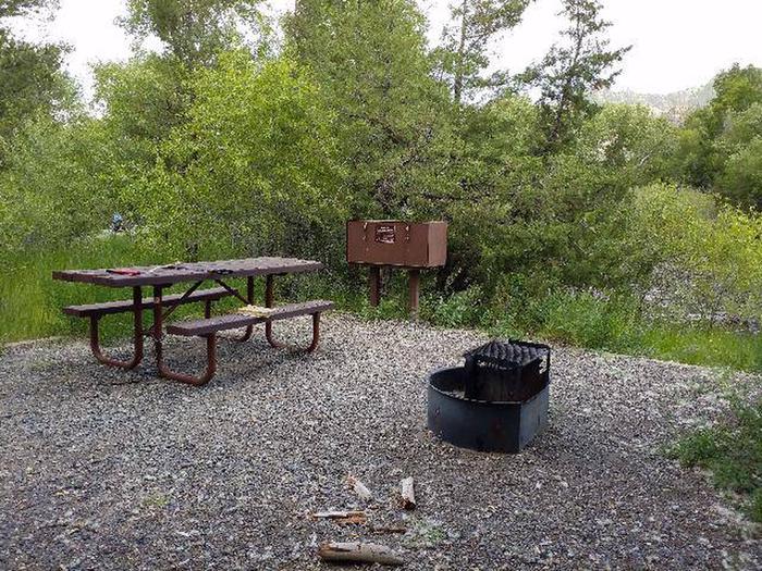 Wapiti Campsite 11 - Picnic Area, picnic table, bear box, fire ringWapiti Campsite 11 - Picnic Area