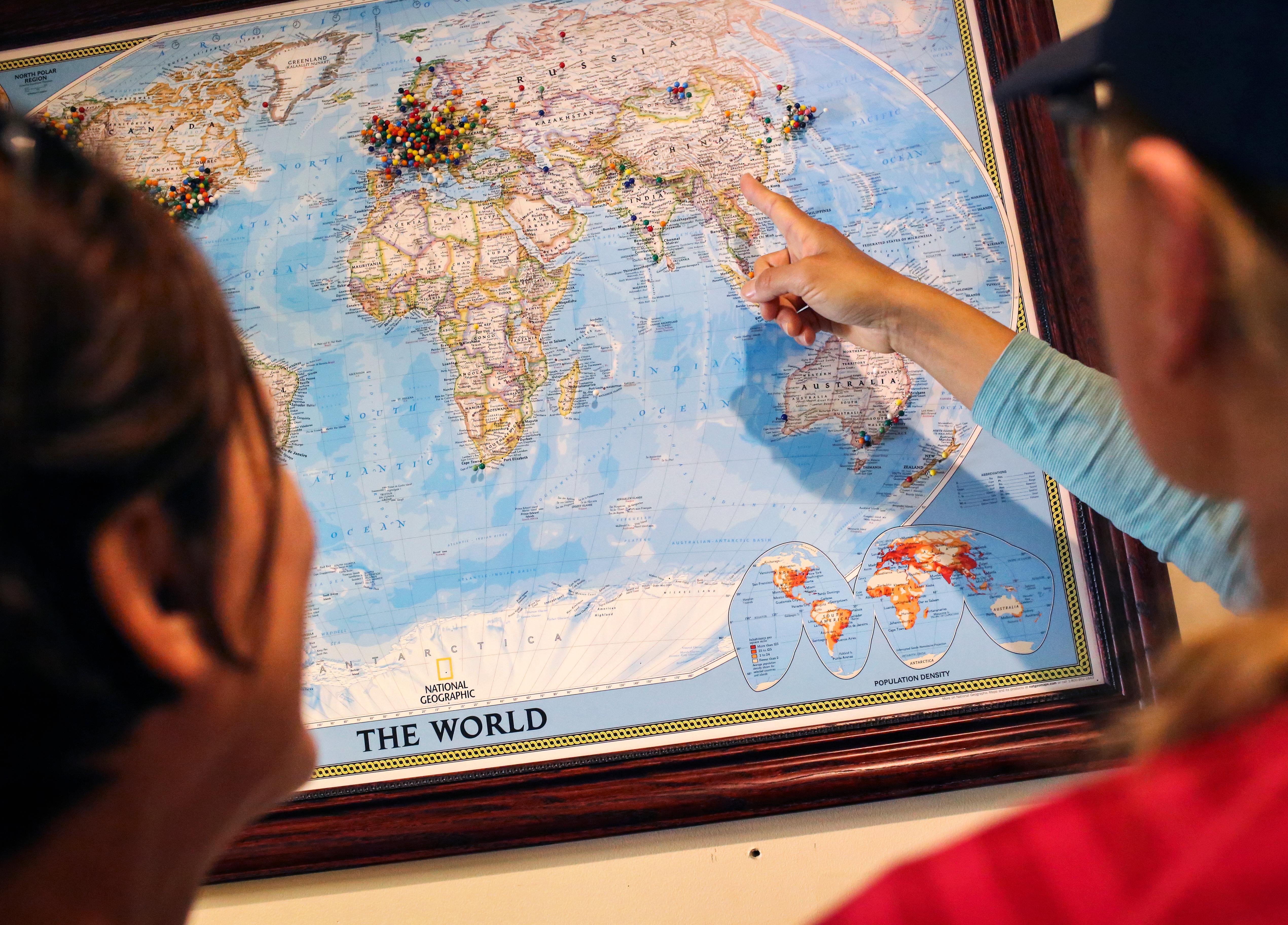 Travelers From Around the World