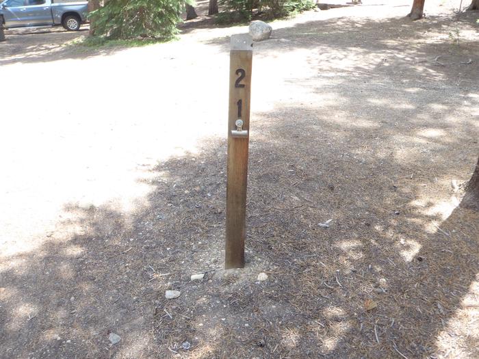 Father Dyer Campground, site 21 marker