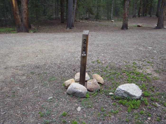 Father Dyer Campground, site 23 marker