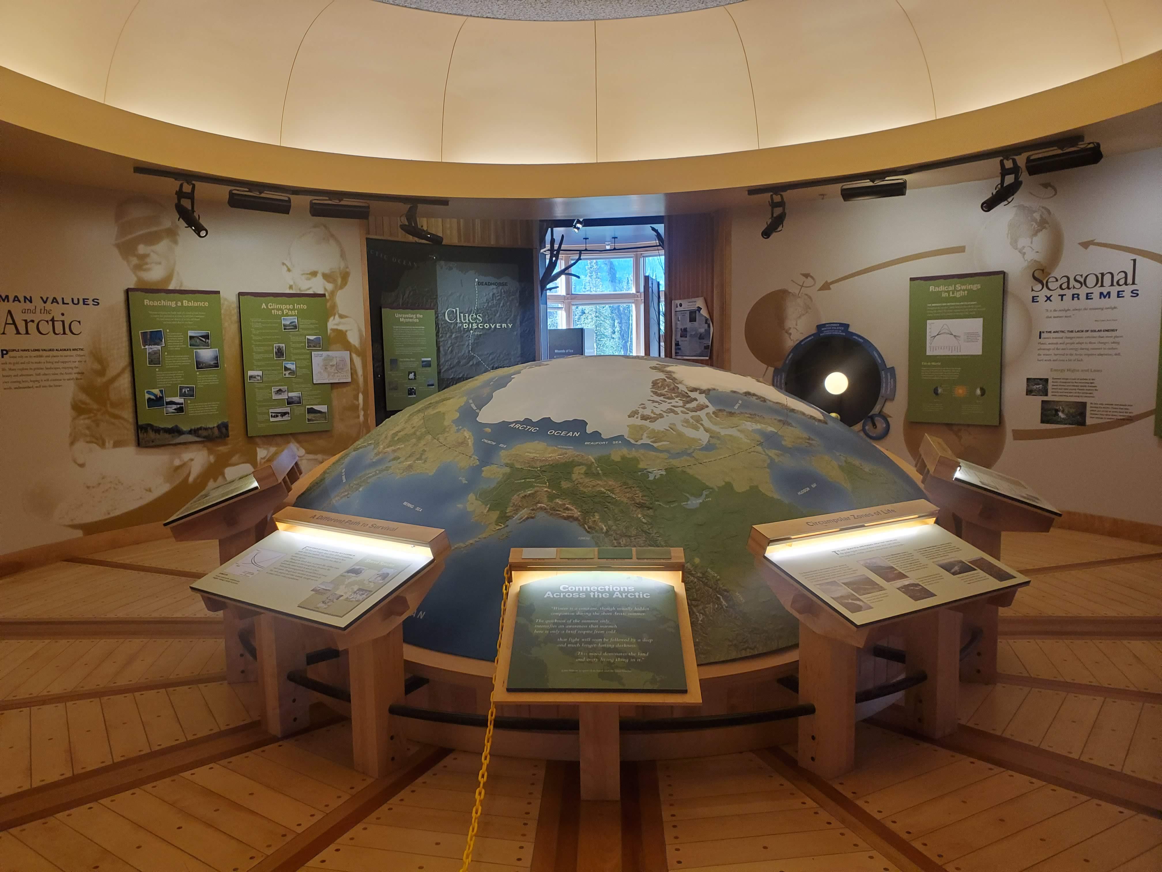 Map Exhibit at Arctic Interagency Visitor Center