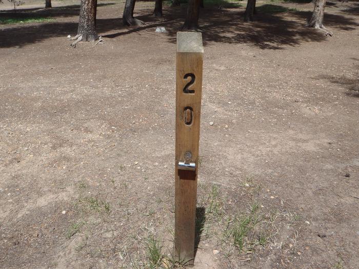 Baby Doe Campground, Site 20 marker 2