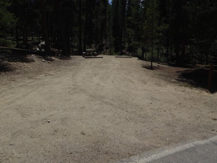 Molly Brown Campground, site 22 parking
