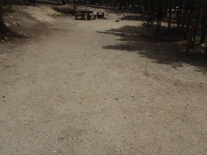 Molly Brown Campground, site 23 parking