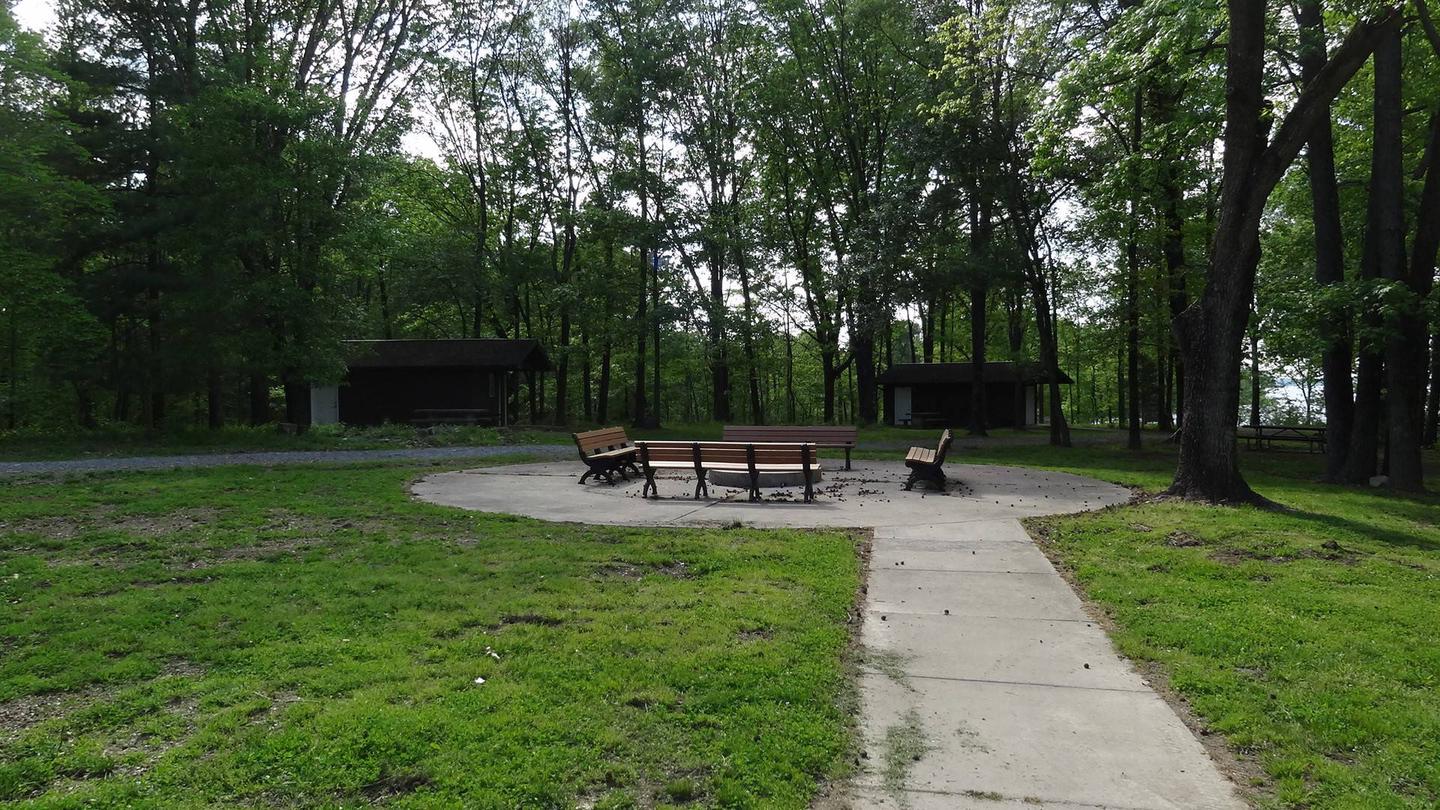 Dale Miller Group Camp Fire Pit and Cabins