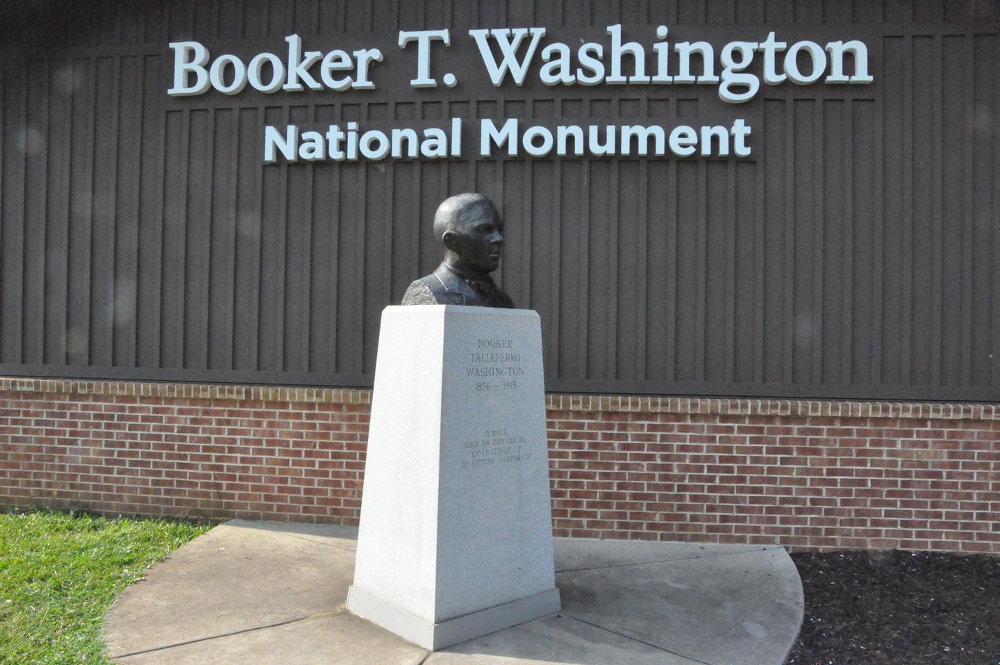 Statue of Dr. Booker T. Washington at Visitor Center
