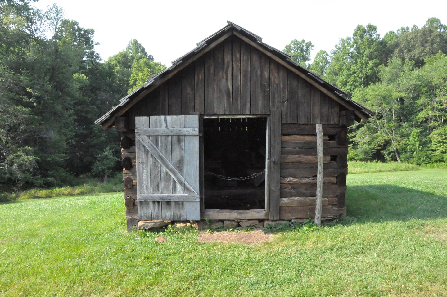 Smokehouse on farm in historic area