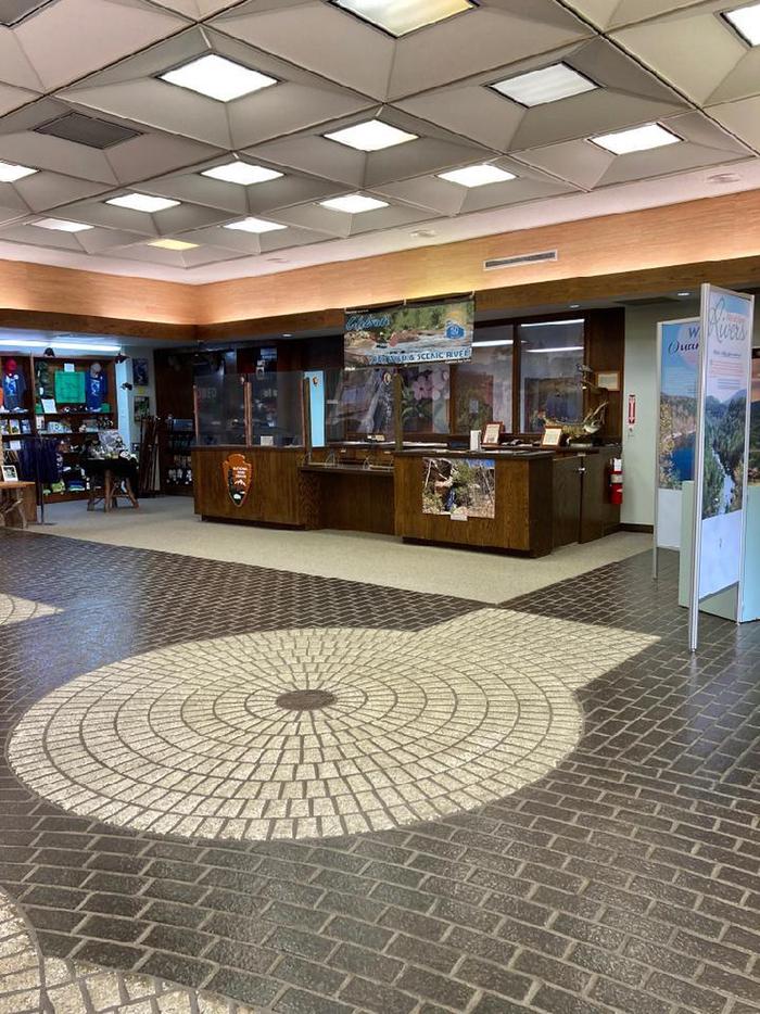 Inside the Obed Wild and Scenic River Visitor Center