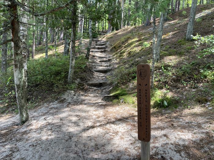 Entrance stairs to Beaver creek campground. Beaver Creek Campground