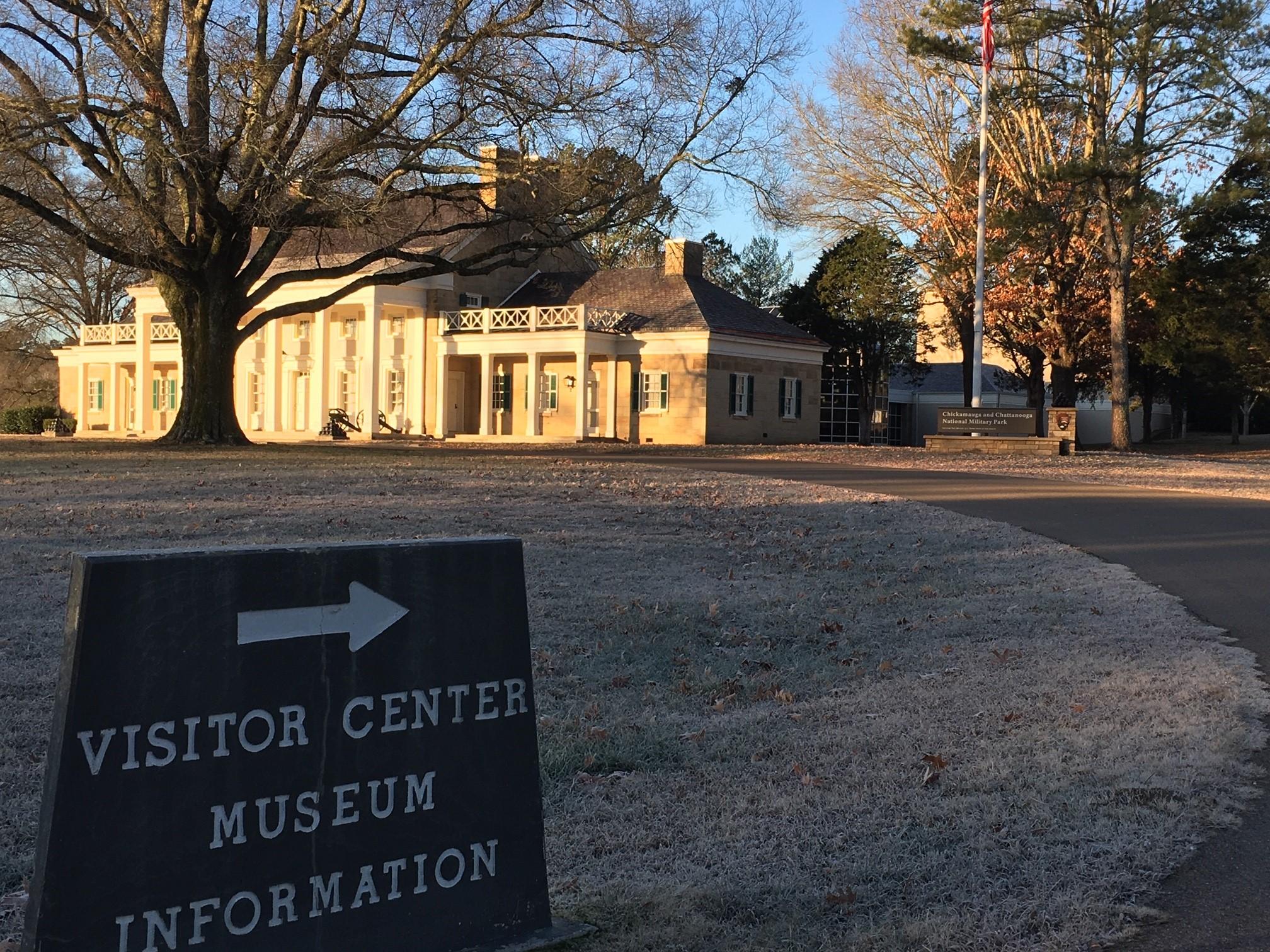 Chickamauga Battlefield Visitor Center from LaFayette Road
