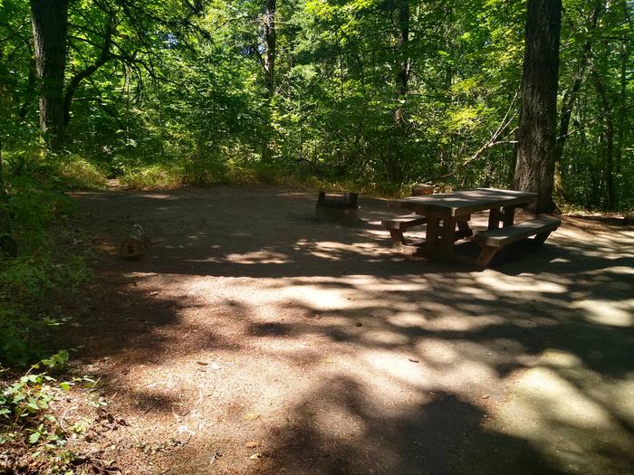 Tentpad, Fire ring, TableSite #2-Wyeth Campground