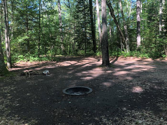 Site 47 firepit and site view