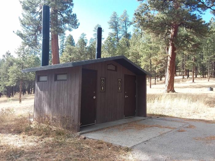 RDLV BathroomVault Toilets at campground.