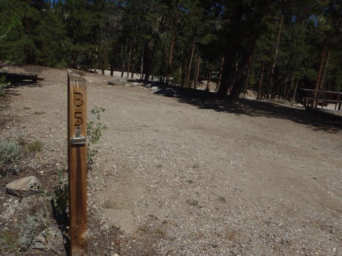 Lakeview Campground, site B5 marker 2