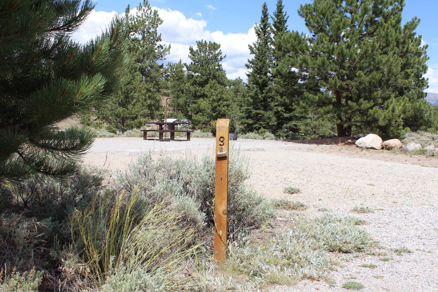 White Star Campground, site 9 marker 2