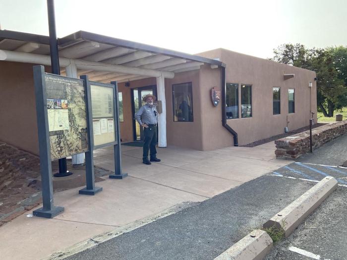 Quarai Visitor Center Close-upStop by the visitor center when you arrive to learn more about the trails and ruins at Quarai.