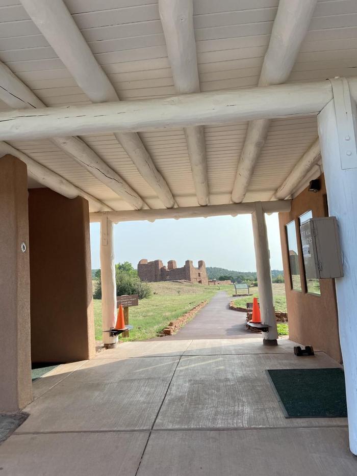 Through the BreezewayWhen you walk through the breezeway at Quarai, you will be greeted with a stunning view of the ruins.