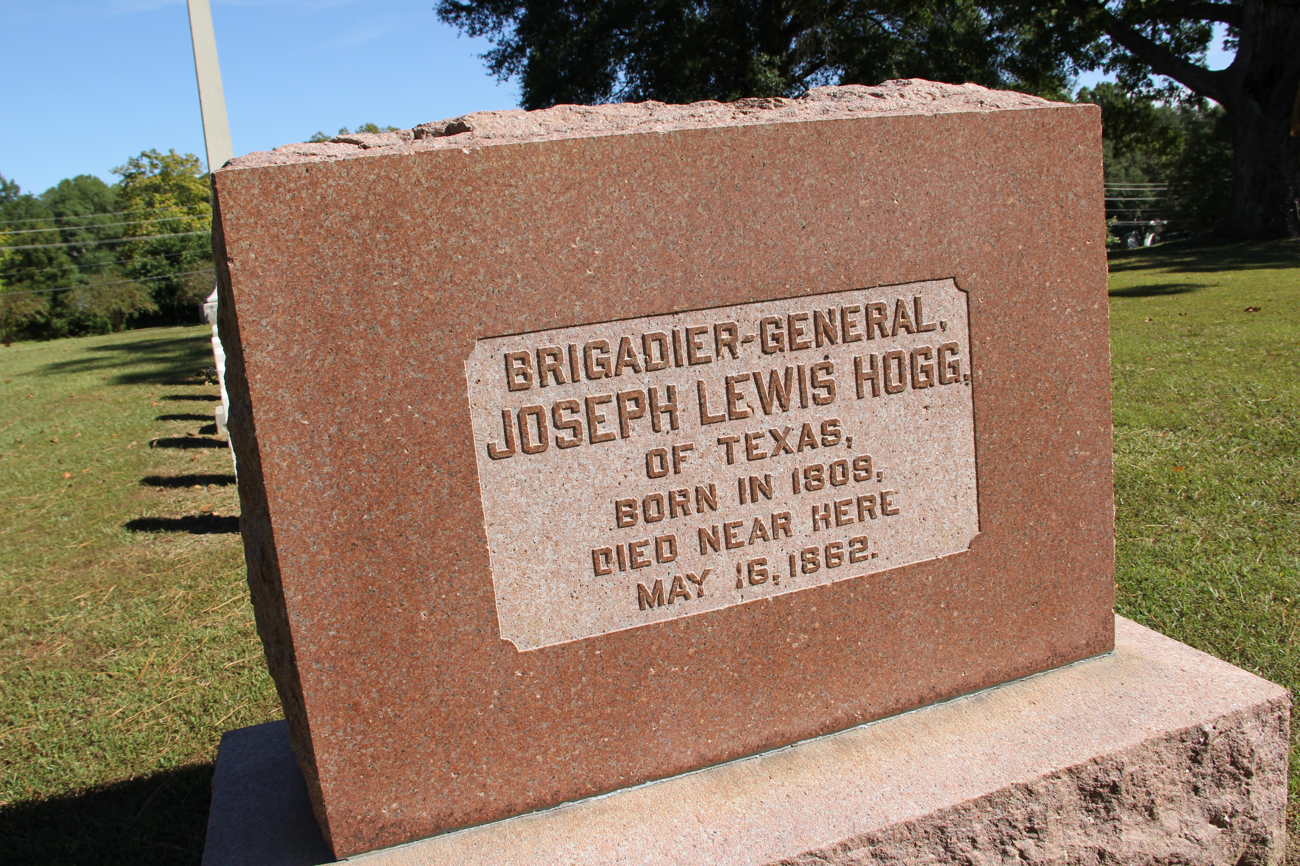 Grave of Gen. Joseph Lewis Hogg