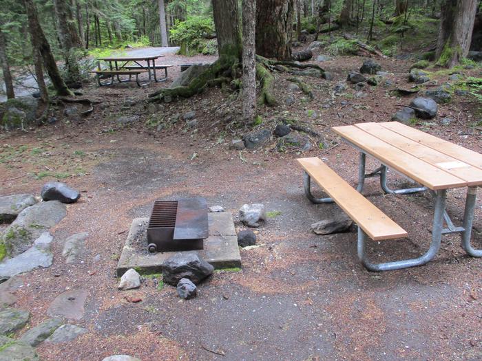 Picnic Table and Fire Ring