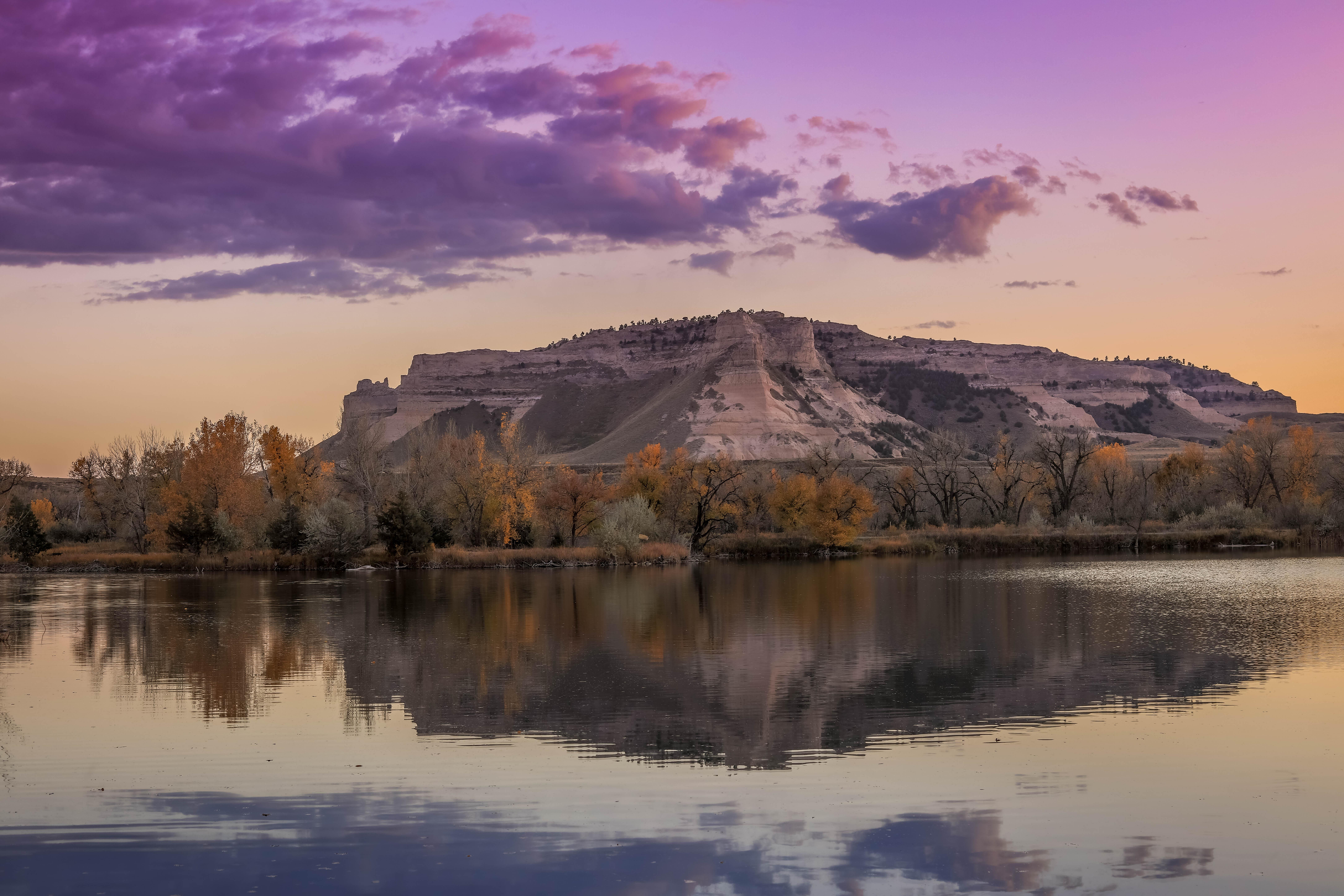 Scotts Bluff from the North Platte RIver