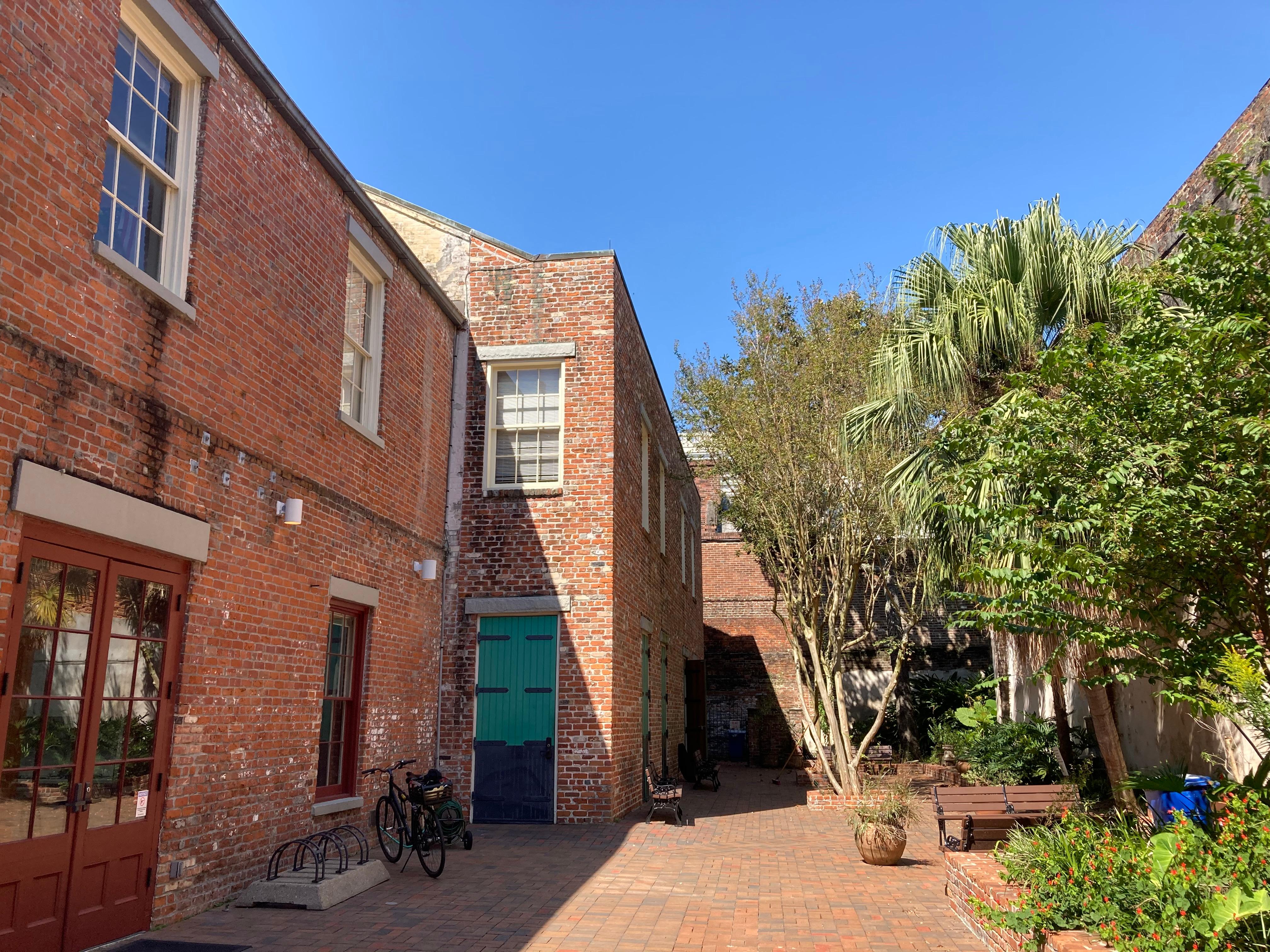 French Quarter Courtyard in the Sun
