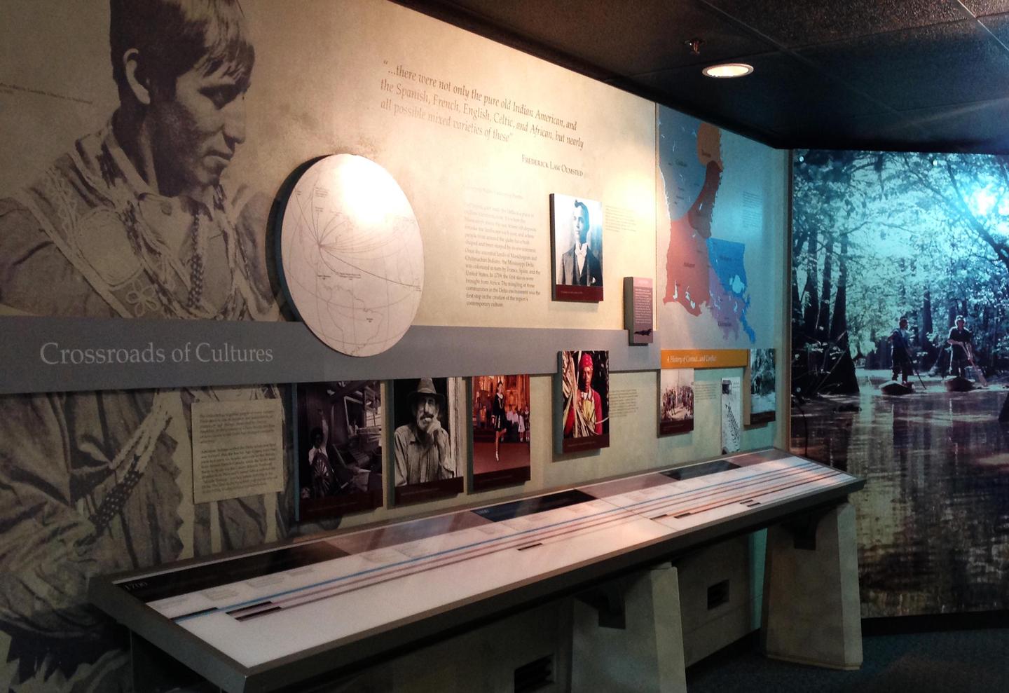 Inside the visitor centerInside our visitor center you'll learn about the cultural history of southern Louisiana