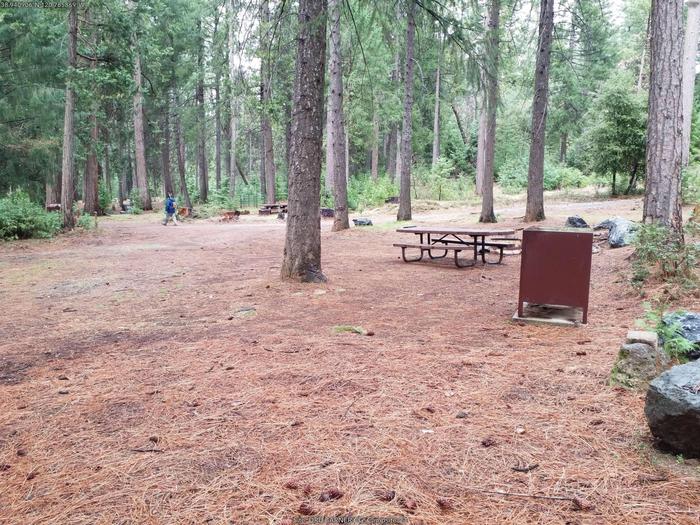 Camp unit 23This camp site has a long parking spur for trailers or a recreational vehicle.  