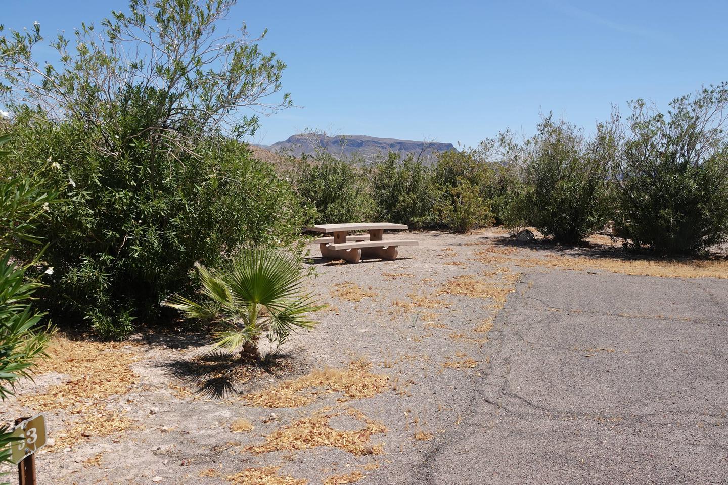 Campsite located in a desert setting1Callville Bay Campground Site 33